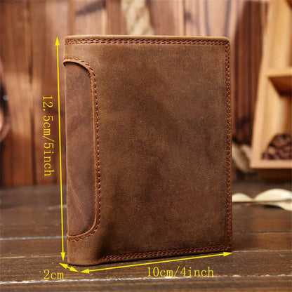 Genuine Leather Wallet Credit Card - Health Rise Base