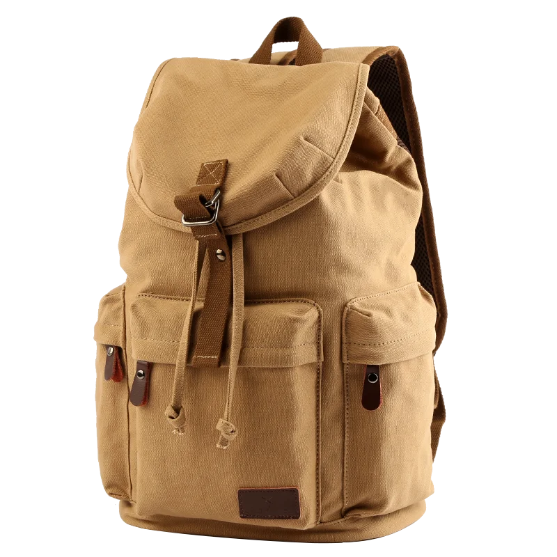 Vintage Canvas Backpack Large Capacity 15.6inch Laptop Casual Bag - Health Rise Base