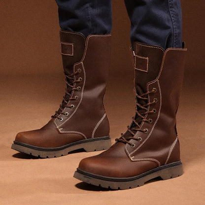 Men's Cow Leather Boots - Health Rise Base