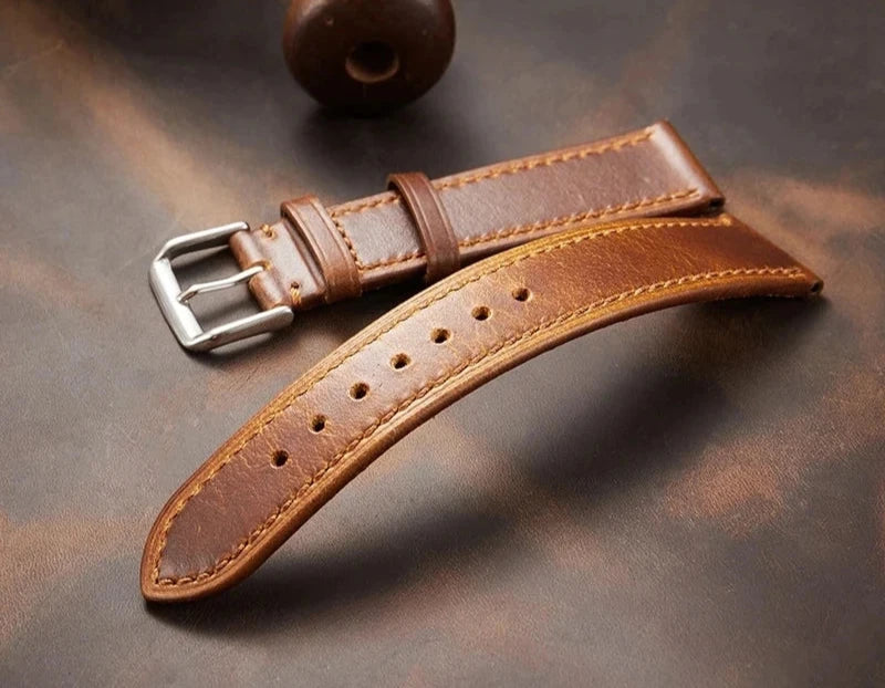 Retro Genuine Leather Strap - Health Rise Base