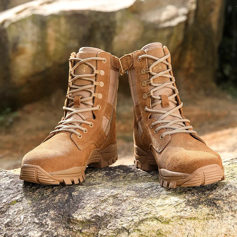 Topfight Leather New Style Land Combat Boots - Health Rise Base