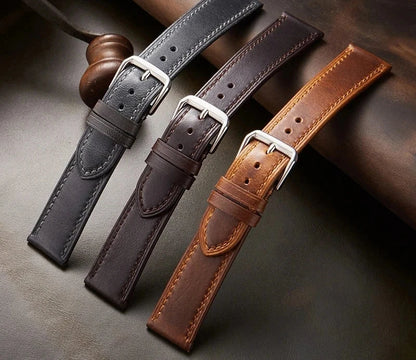 Retro Genuine Leather Strap - Health Rise Base