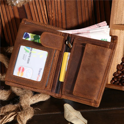 Genuine Leather Wallet Credit Card - Health Rise Base