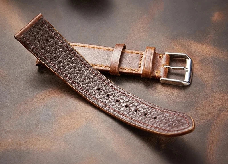 Retro Genuine Leather Strap - Health Rise Base