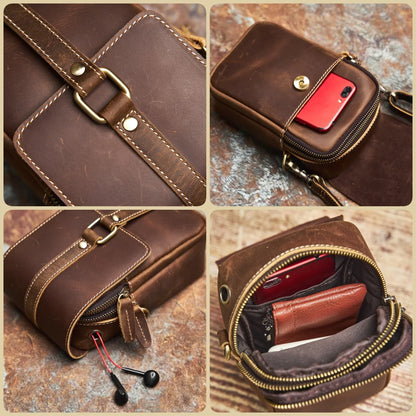 Genuine Leather Men's Waist Bag - Health Rise Base