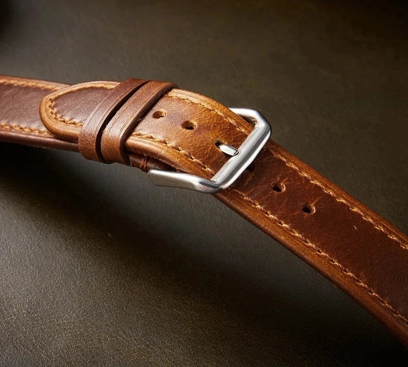 Retro Genuine Leather Strap - Health Rise Base