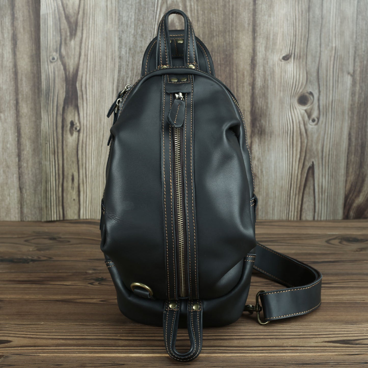 Stylish Men's Fashion Leather Large Capacity Chest Bag by Bags, Shoes & More